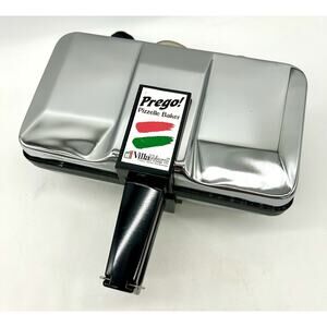 VillaWare Prego Pizzelle Italian Cookie Baker Maker Model 3600 Tested Works